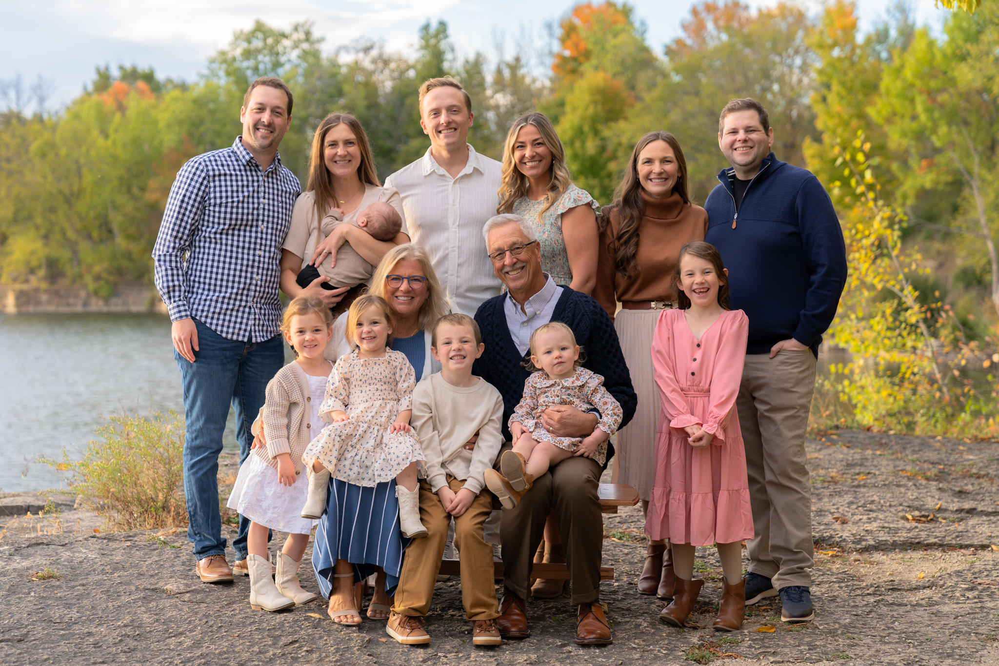 Professional family photo session at Menomonee Park near Milwaukee, Wisconsin