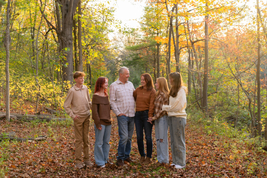Candid family portraits in West Bend Wisconsin by MelMarie Photography