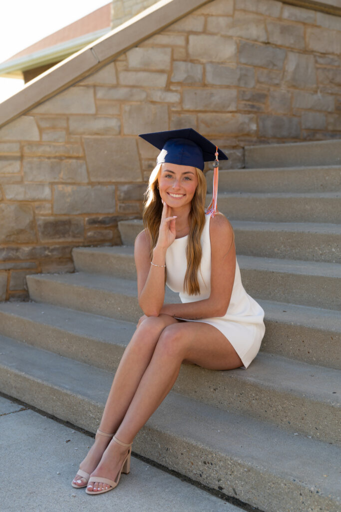 Natural college graduation portraits at Carroll University