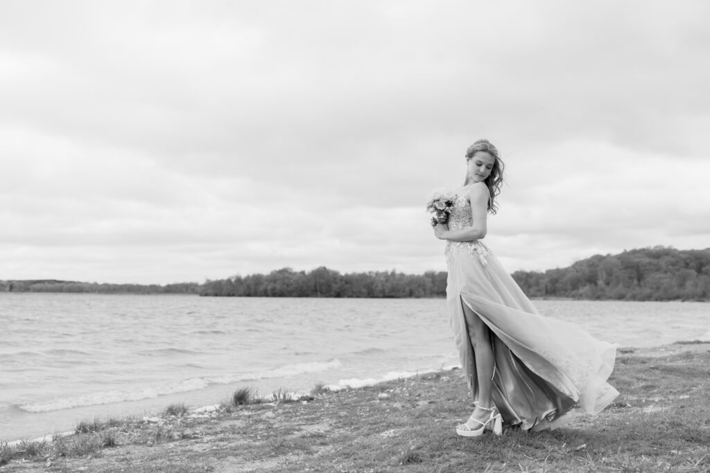 Lindsey prom photos at Pike Lake Hartford WI Kettle Moraine State Park